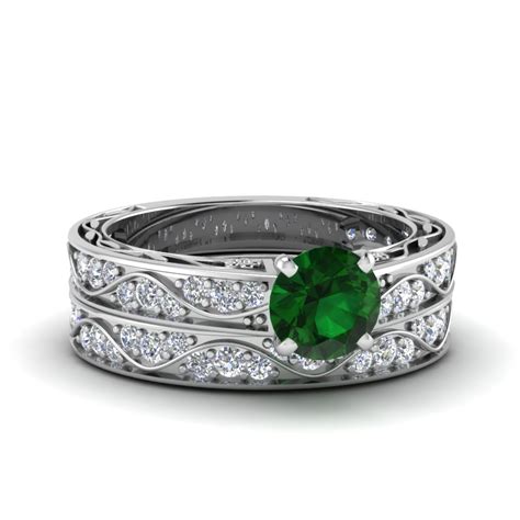 Vintage Emerald Wedding Rings | Wedding Blog News