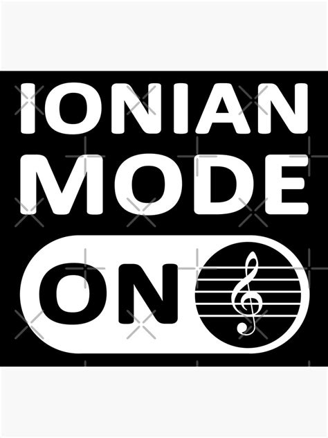 "Ionian Mode - Music theory" Poster for Sale by TMBTM | Redbubble