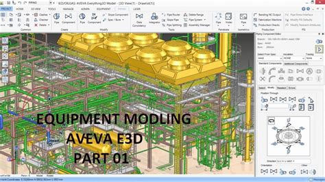 AVEVA E3D EQUIPMENT MODLING AND HIERARCHY PART 01 - YouTube