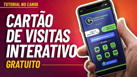 COMO FAZER CARTÃO DE VISITAS DIGITAL (Tutorial Completo) - YouTube