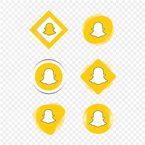 Snapchat Logo Vector Art PNG, Snapchat Snap Chat Icon Logo Collection ...