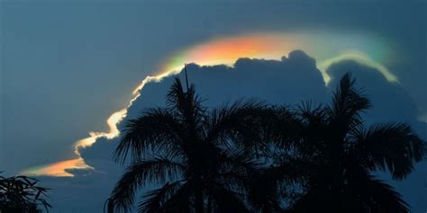 EarthSky | Iridescent clouds have rainbow colors