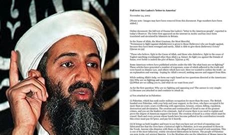 Why Osama bin Laden's viral 9/11 'Letter to America' clicked with ...