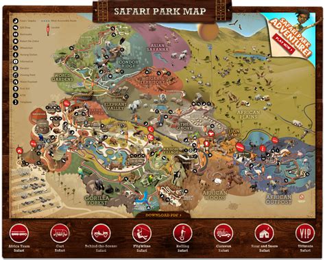 San Diego Zoo Safari Park Map