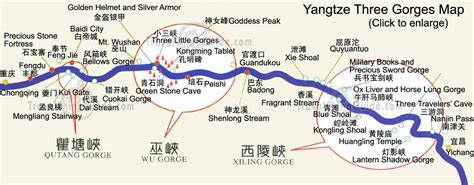 Yangtze River Maps: Maps of Location, Sections, Three Gorges Dam