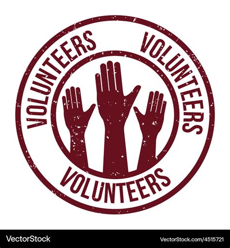 Volunteer design Royalty Free Vector Image - VectorStock