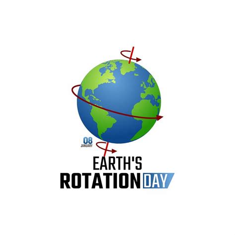 vector graphic of earth's rotation day day good for earth's rotation day celebration. flat ...