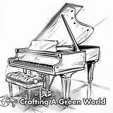 Piano Coloring Pages  Free & Printable sketch template
