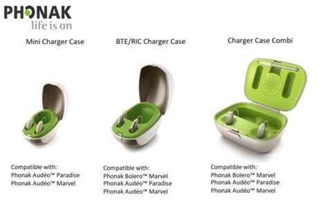 Phonak Marvel Charger Case Combi for Marvel, Belong & Paradise - Hearing Aid Accessories