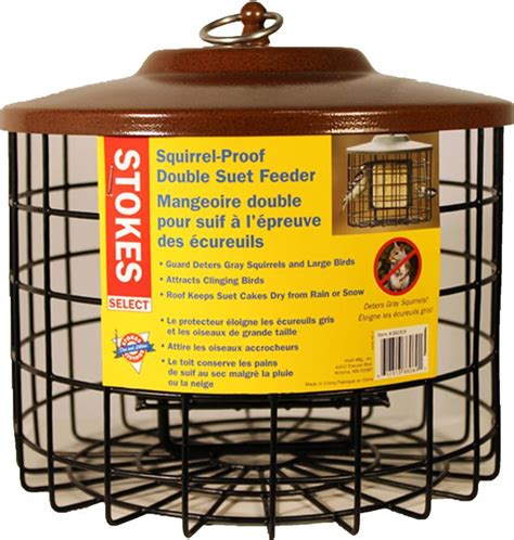 Stokes Squirrel Proof Double Suet Feeder | Suet feeder, Suet bird feeder, Suet cakes