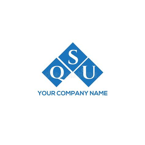 QSU Letter Logo Design on White Background. QSU Creative Initials ...