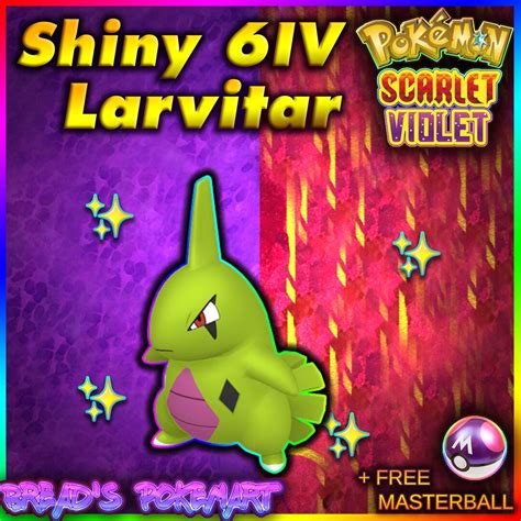 LARVITAR SHINY 6IV // Pokemon Scarlet & Violet // Ready to - Etsy