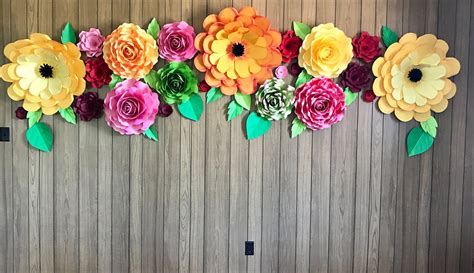 Paper Flower Backdrop / Giant Paper Flowers Wall / Paper