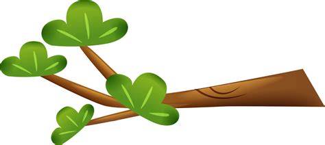 Download Cartoon Tree Branch Leaf Animation Branches Green Clip - Rama ...