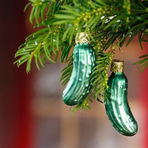 Famous German Christmas Pickle - Glass Christmas Tree Ornament — Gingerbread World