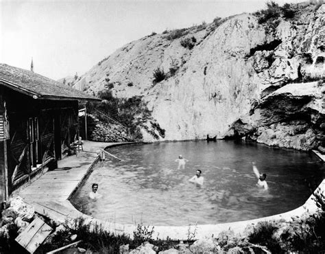 History - Enjoying a swim at Banff National Park's hot springs! (circa 1880) ‪#‎VintageMonday‬