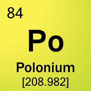 an image of the symbol for polonium on a green background with black ...