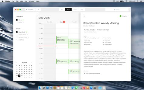 Mac Calendar Desktop App - Design Exercise by Zac Keeler on Dribbble