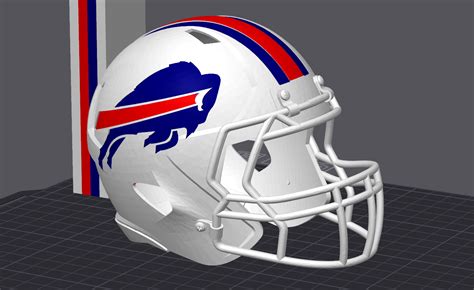 Buffalo Bills Football Helmet Remixed by SmokieMcagee - MakerWorld