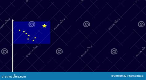 Alaska Day Celebration a Vibrant Flag Background Illustration Stock ...