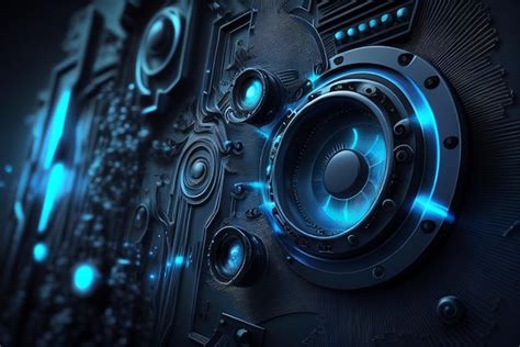 Premium AI Image | Close up of speaker system with speakers and ...