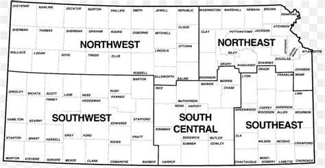 Southeast Kansas Independence Township Road Map Hillsdale, Kansas, PNG ...