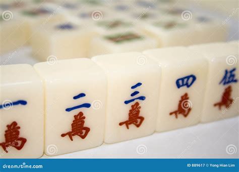 Chinese mahjong tiles stock image. Image of cantonese, game - 889617