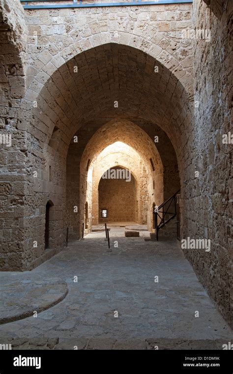 Interior Medieval Fort of Pafos Stock Photo - Alamy