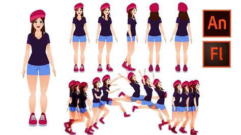 ArtStation - Step by step 2D character design & rigging & animation ...