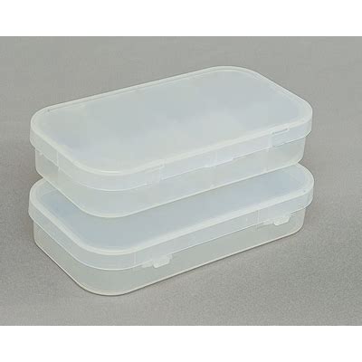 Clear Hinged Plastic Box, 6" X 3 1/4" X 1" - Correct Products