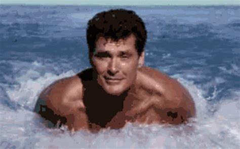 David Hasselhoff Swimming GIFs | Tenor