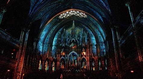 An insane light show is happening at Montreal's Notre Dame Basilica ...