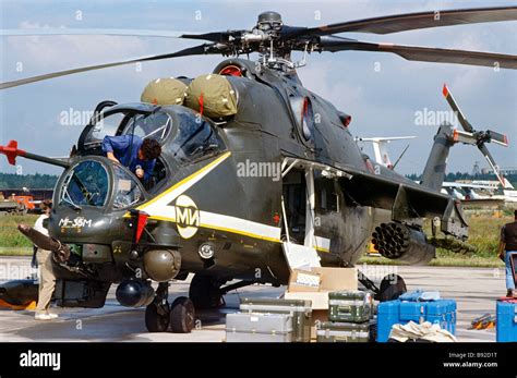 Mil Mi 35 helicopter Stock Photo - Alamy