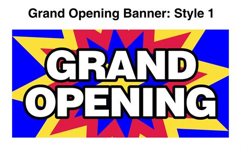 Grand Opening Banner Style 1 – MI Custom Signs