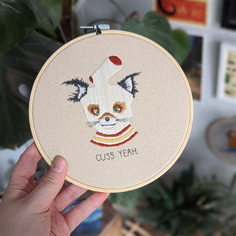 Ash from Fantastic Mr Fox 🦊 : r/Embroidery