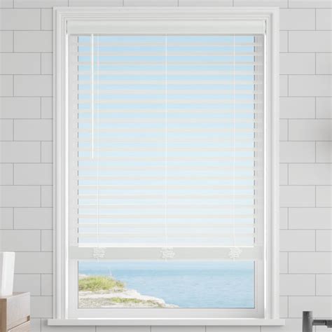 2" Classic Cordless Faux Wood Blinds | SelectBlinds.com