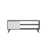 Vega Tv Unit Dark Coffee - White TV STANDS – Modern Furniture Deals