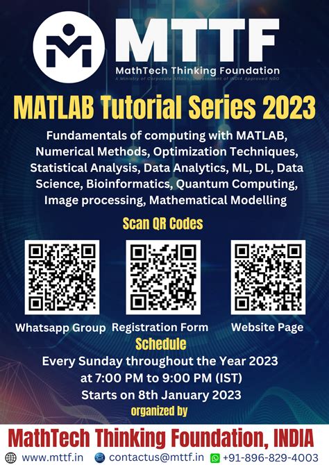 MATLAB Tutorial Series 2023 | MathTech Thinking Foundation