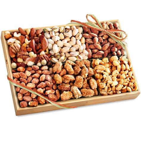 Golden State Fruit Savory and Sweet Deluxe Nut Gift Tray ** Additional ...