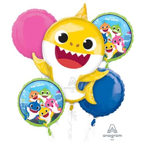 Baby Shark Balloon Bouquet - PARTY BALLOONS BY Q