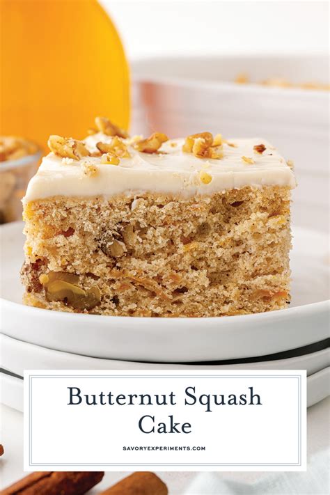 EASY Butternut Squash Cake with Maple Cream Cheese Frosting!