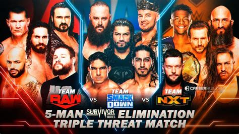 WWE SURVIVOR SERIES 2019 ELIMINATION TRIPLE THREAT MATCH CARD REMAKE/PSD Y PARTES BY Jika - YouTube