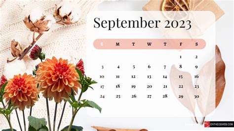 September 2023 Calendar Desktop Wallpaper Backgrounds | EntheosWeb in 2023 | Desktop wallpaper ...