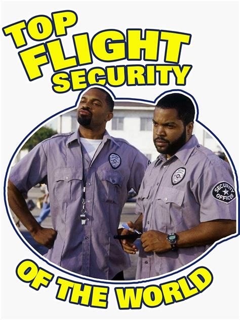 "friday after funny top flight security" Sticker for Sale by BrollRolf | Redbubble