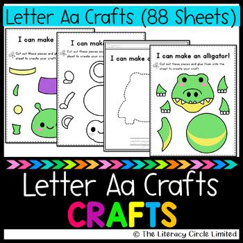 Letter Aa Crafts / I Can Make LetterAa Crafts / Letter Aa Coloring Sheets