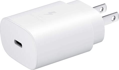 Samsung 25W Super Fast Charging Wall Charger USB-C White EP-TA800NWEGUS ...