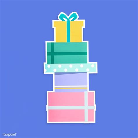 Clipart of stacked gift boxes | free image by rawpixel.com | Gift box images, Christmas svg ...