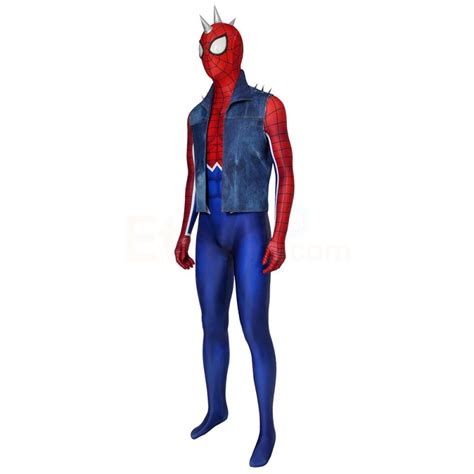 Spider Man Costumes Spider-Man PS4 Punk Suit Cosplay Costumes