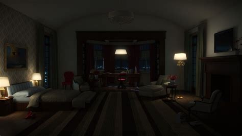 ArtStation - Night Interior, MANJUNATH Y k #nightint #lighting | Inside ...