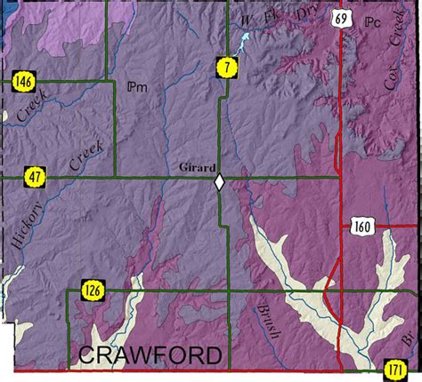 KGS--Geologic Map--Crawford